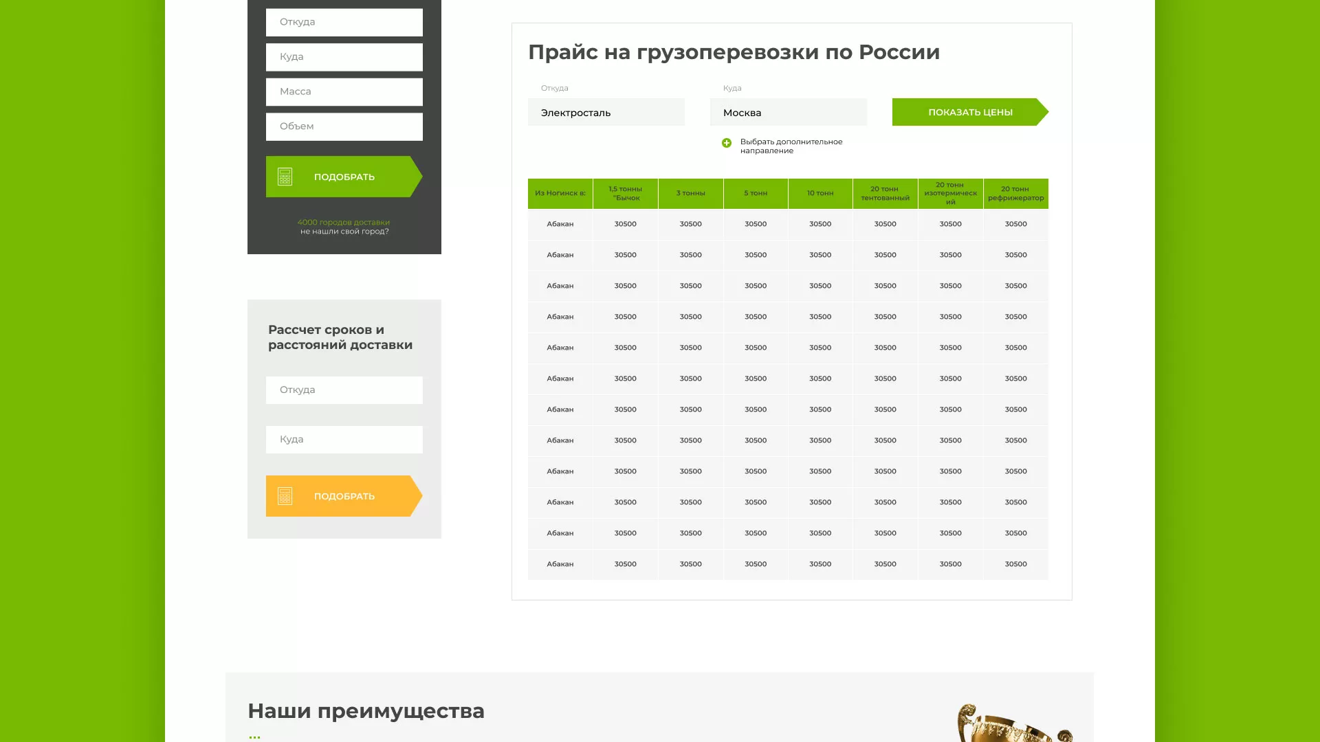 Разработка логотипа и сайта компании «Инком-Логистика» в Салавате