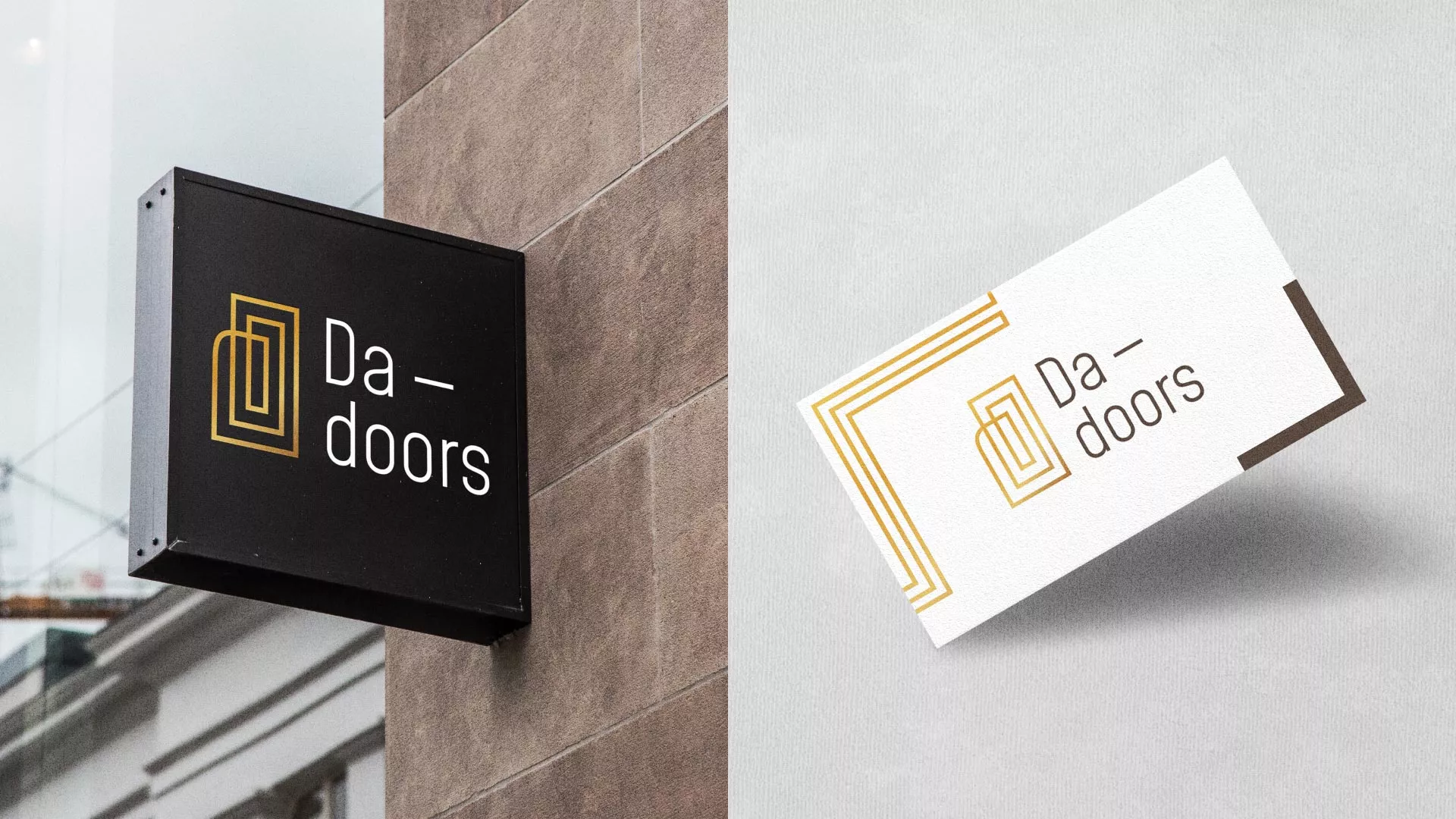 Разработка логотипа для компании «DA-DOORS» в Салавате